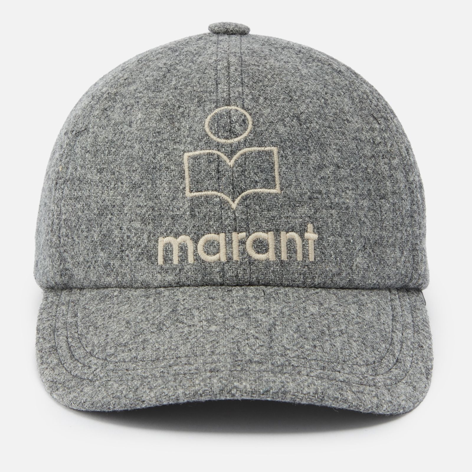 Isabel Marant Tyron Icon Logo Wool Cap - 59 | Coggles | Coggles (Global)