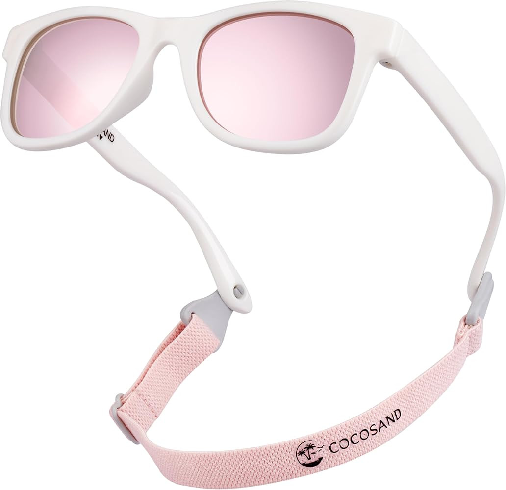 COCOSAND Flexible Baby Sunglasses with Strap Polarized UV Protection for Toddler Infant Newborn B... | Amazon (US)