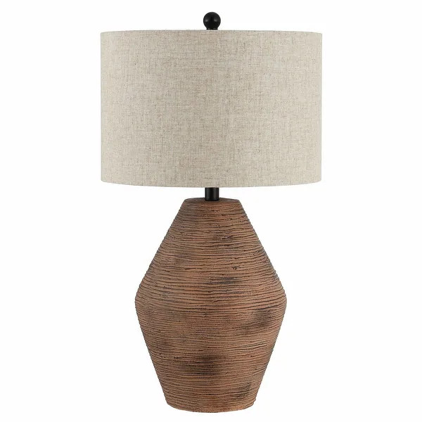 SAFAVIEH Lighting Detris Rustic 26-inch LED Table Lamp - 15" W x 15" L x 26.25" H - Bed Bath & Be... | Bed Bath & Beyond