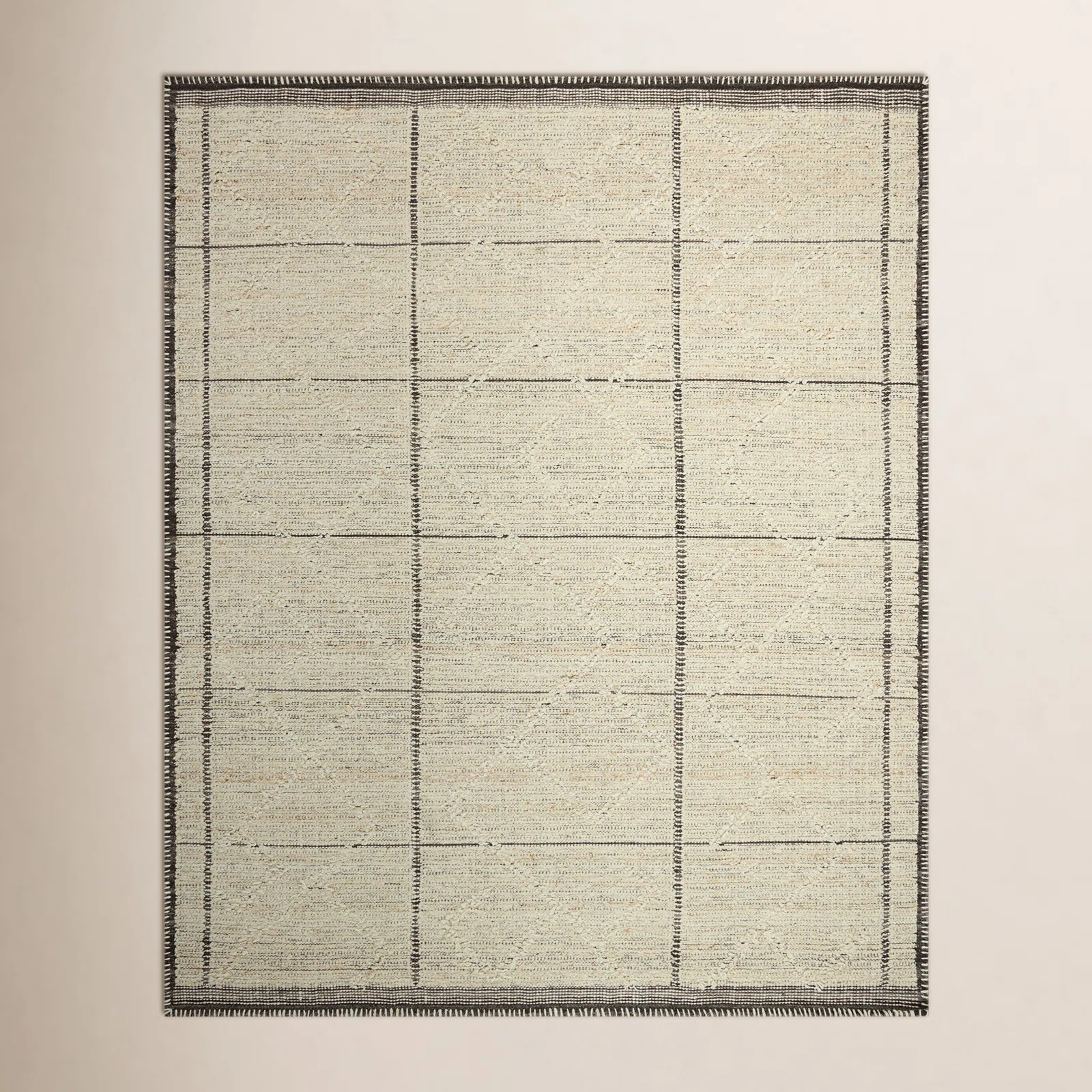 Amber Lewis x Loloi Bowie Ivory / Mocha Area Rug | Wayfair North America