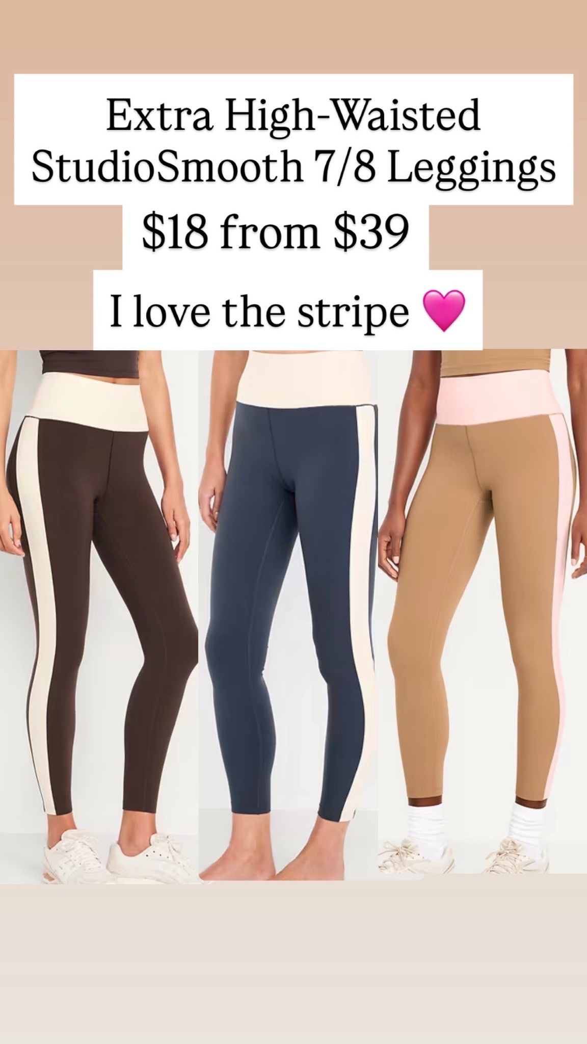 Extra High-Waisted StudioSmooth 7/8 Leggings are $18

#LTKActive #LTKSaleAlert