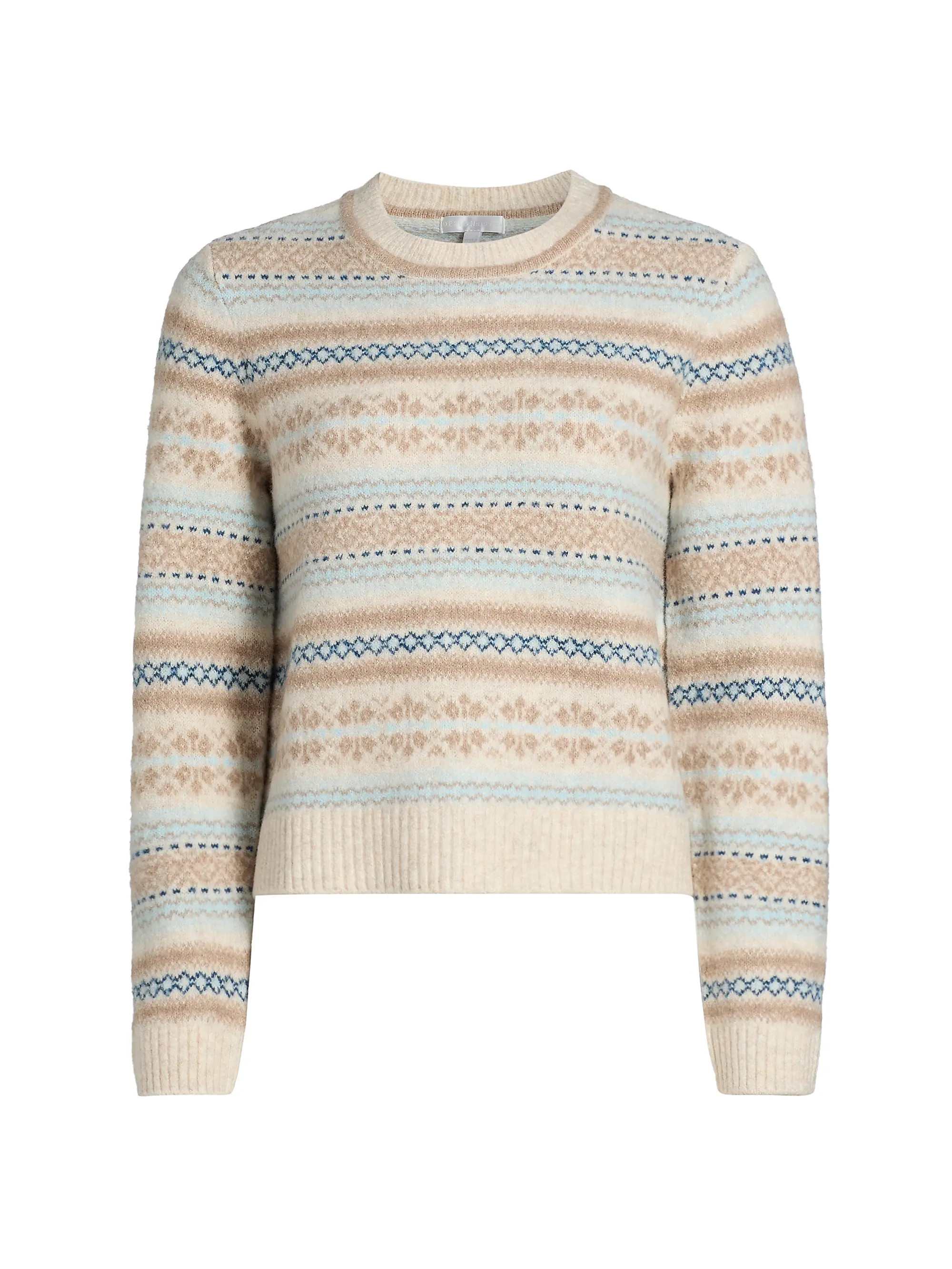Fair Isle-Style Crewneck Sweater | Saks Fifth Avenue
