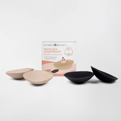 Kindred Bravely Fearless Leakproof Reusable Nursing Pads - Black and Beige - 2pk | Target