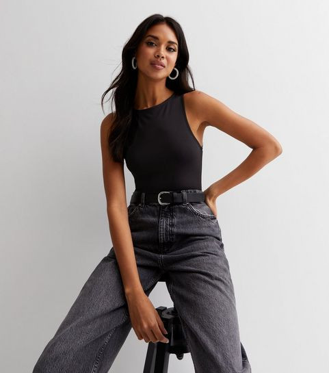 Black Slinky Racer Bodysuit
						
						Add to Saved Items
						Remove from Saved Items | New Look (UK)