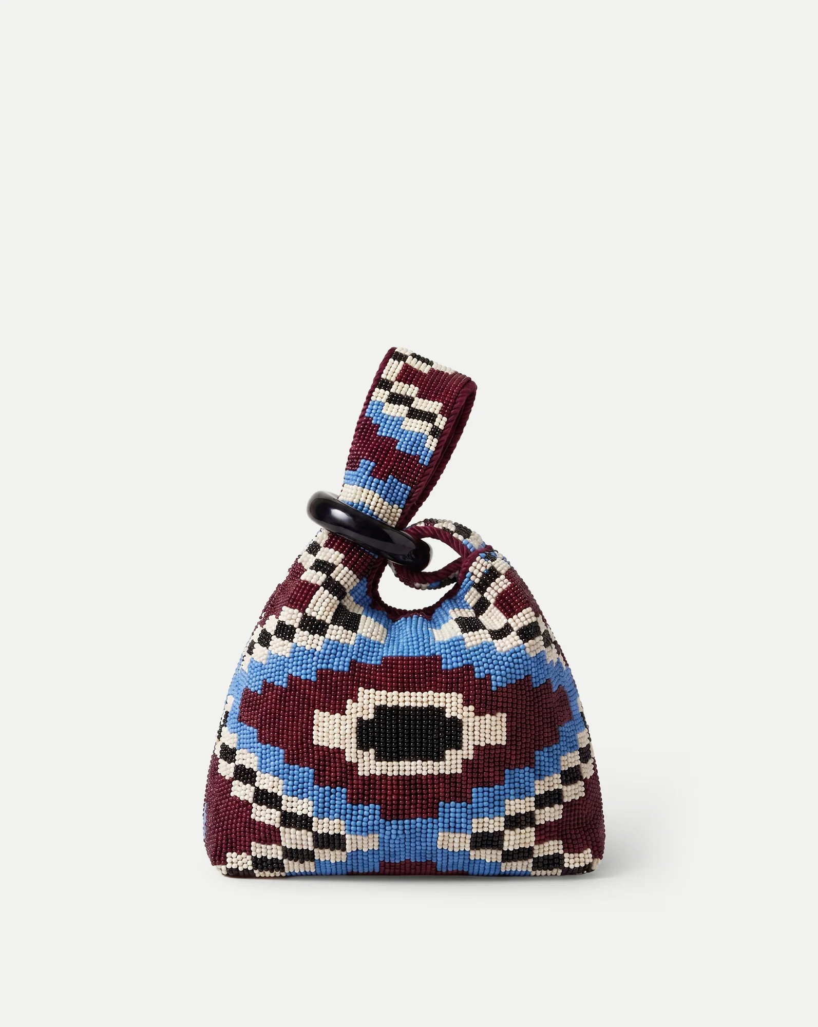 Beaded Veronica Beard Swing Clutch Wine Multi | Veronica Beard