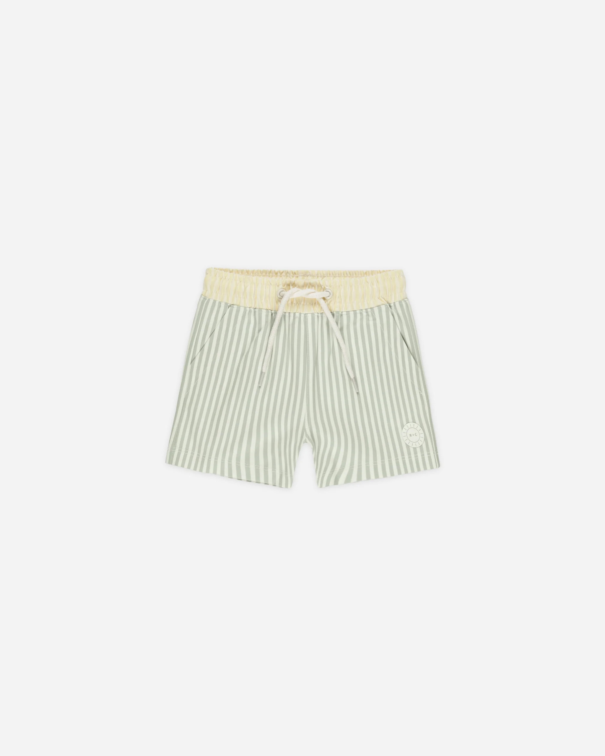 Boardshort || Sage Stripe | Rylee + Cru