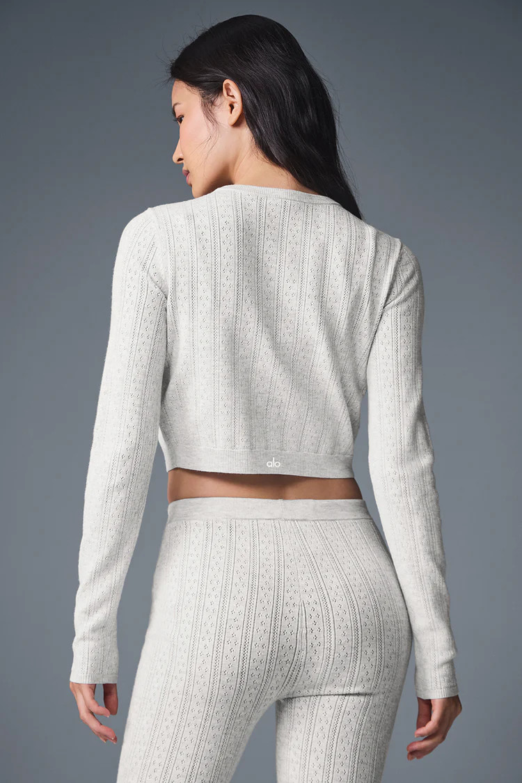 Pointelle Sweater Be Mine Cardigan | Alo Yoga (US)