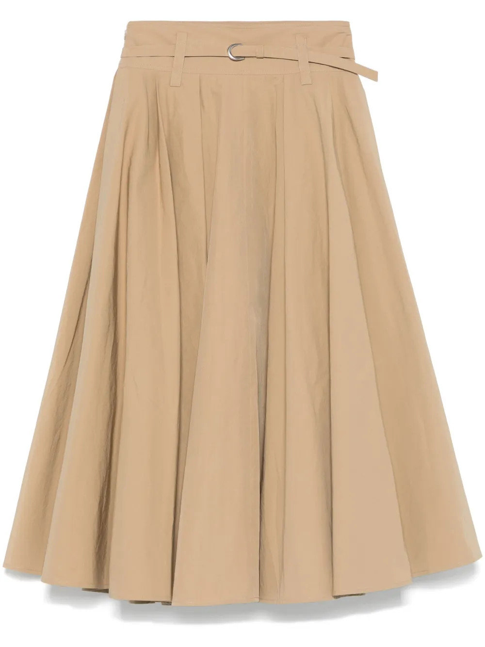 Maje Pleated Midi Skirt  | Neutrals | FARFETCH | Farfetch Global