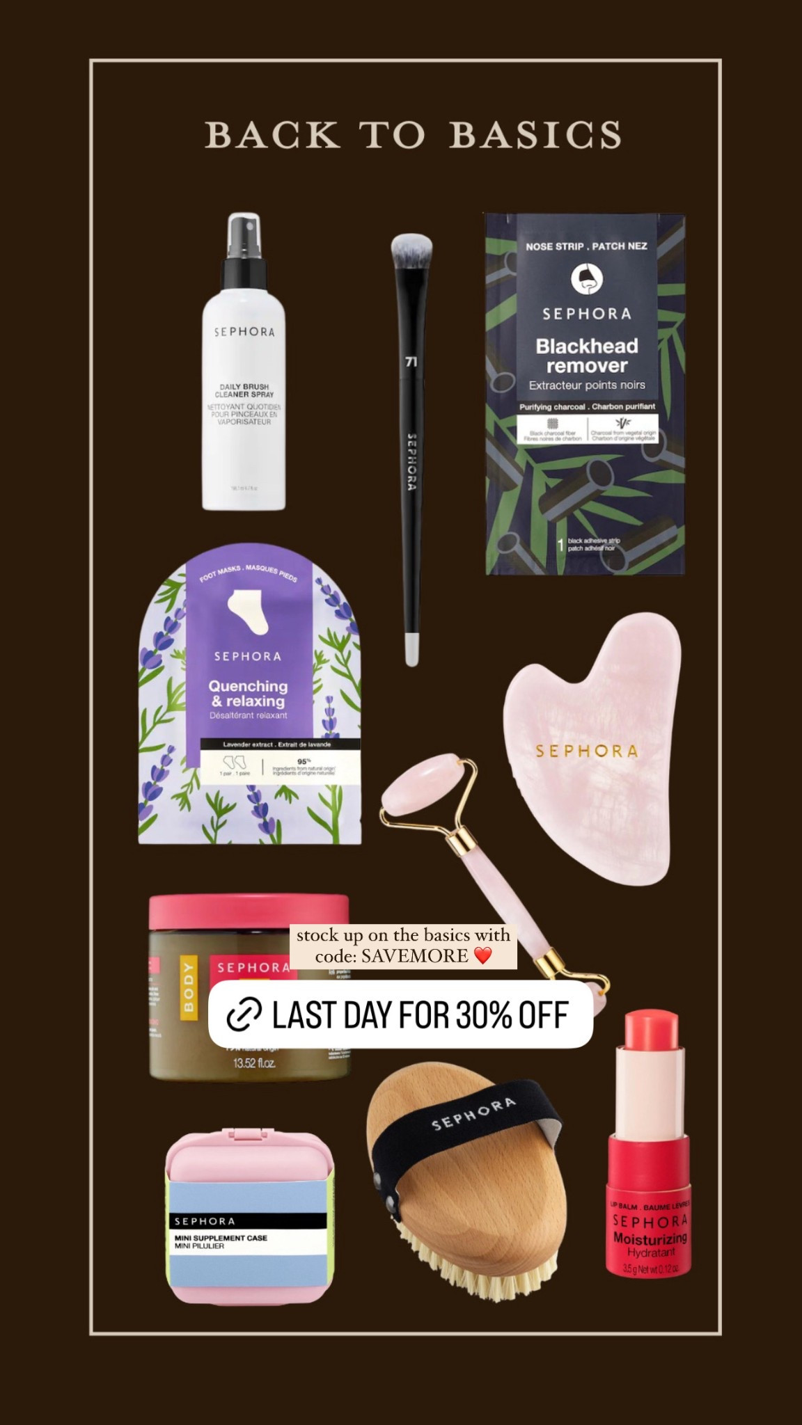 Last day to shop Sephora Collection items and get 30% off with code SAVEMORE. Here’s a few popular basics ❤️

#LTKBeauty #LTKFindsUnder50 #LTKSaleAlert
