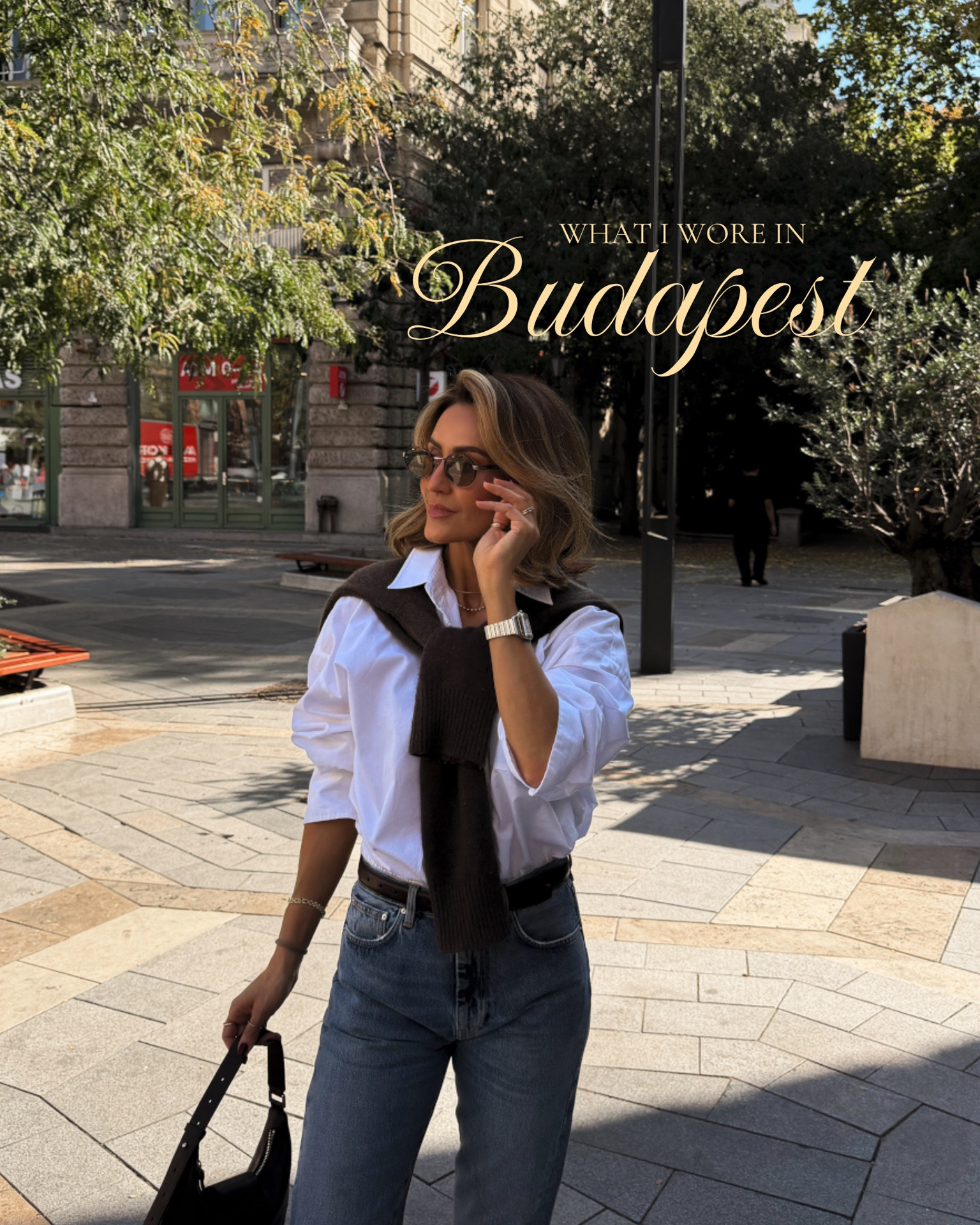 What I wore in Budapest and where I went! The weather was so perfect but always kept layers just in case!