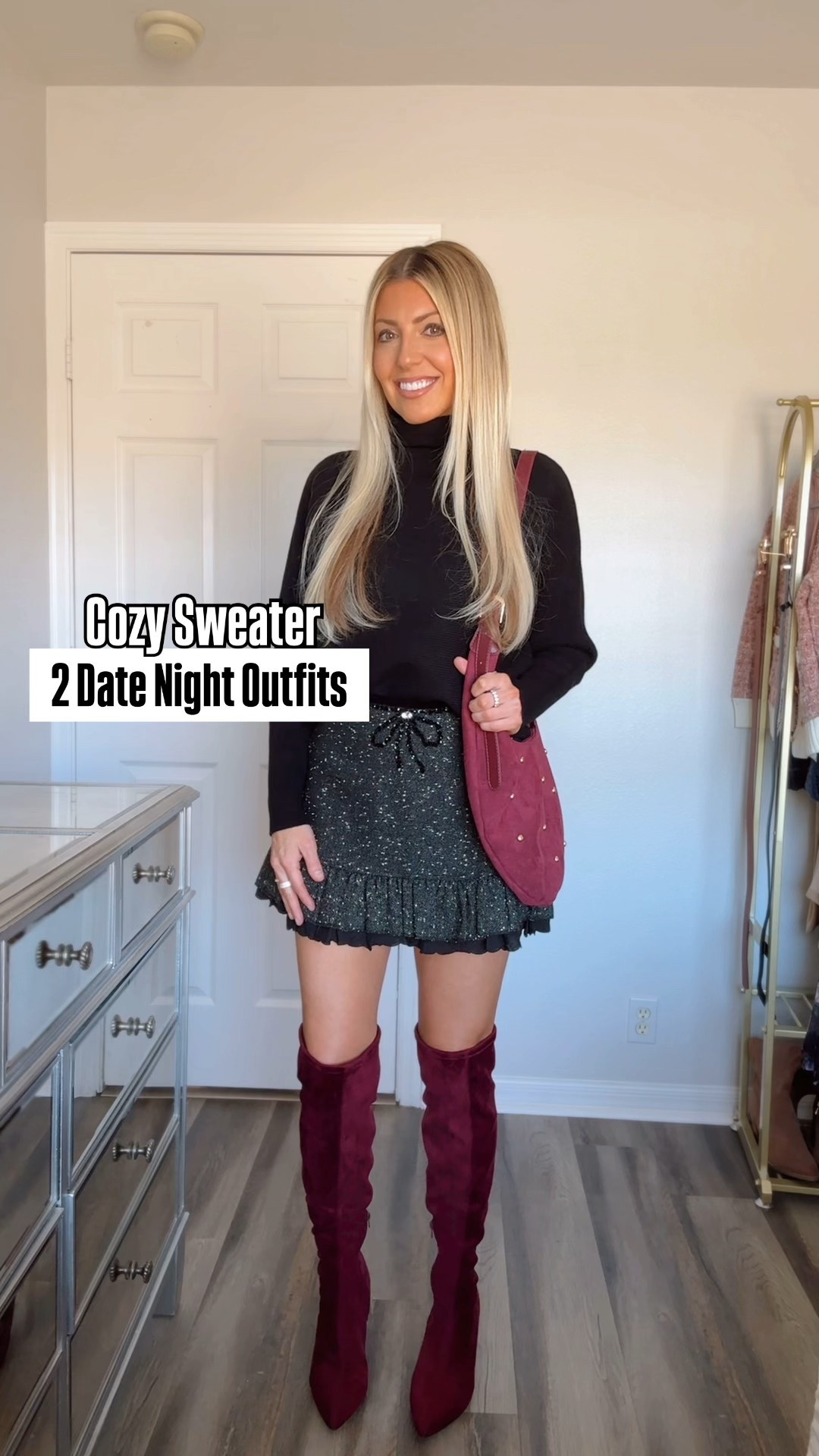 The coziest turtleneck sweater styled with 2 skorts for date night! Love the fringe on the suede skort! Use my discount code: Kaleigh15 @chicwish


Valentine’s Day outfits, cozy sweater, Winter fashion, date night outfit, suede skirt, spring fashion, fringe skirt, chic winter style, boutique style, burgundy, comfy jeans, winter to spring, cozy style, neutral style 

#datenightoutfit #valentinesdayoutfit #winterfashion #chicfashion #cozysweater

#LTKValentine #LTKootd