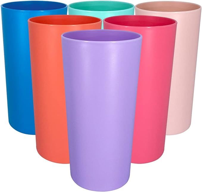 26 ounce Plastic Tumblers/Large Drinking Glasses/Party Cups/Iced Tea Glasses,Unbreakable, Dishwas... | Amazon (US)