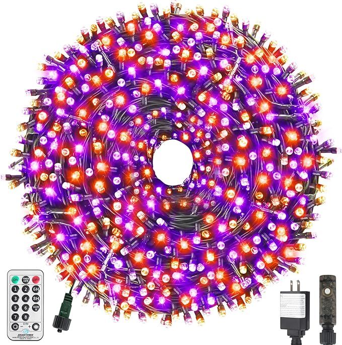XTF2015 105ft 300 LED Color Changing Halloween String Lights, End-to-End Plug Waterproof Hallowee... | Amazon (US)