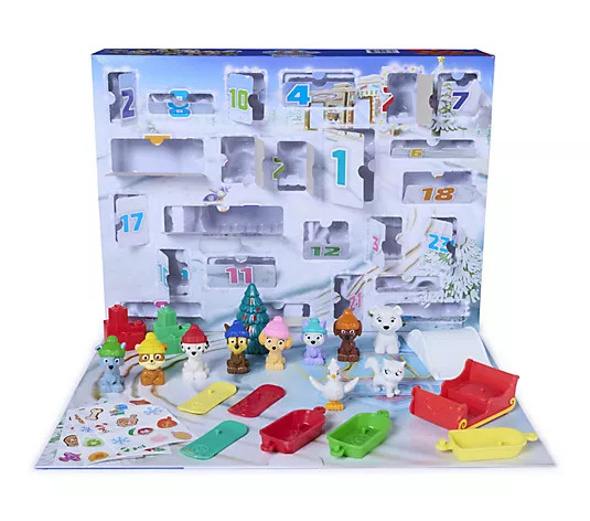 Paw Patrol 24-Pack Holiday Puppy Squad Holiday Advent Calendar - QVC.com | QVC