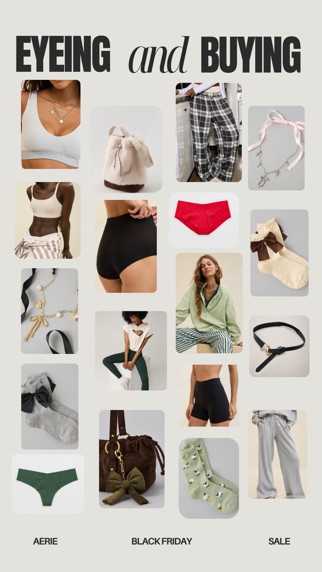 What I’m eyeing & buying from Aerie this Black Friday! 🖤

#LTKGiftGuide #LTKCyberWeek #LTKHoliday