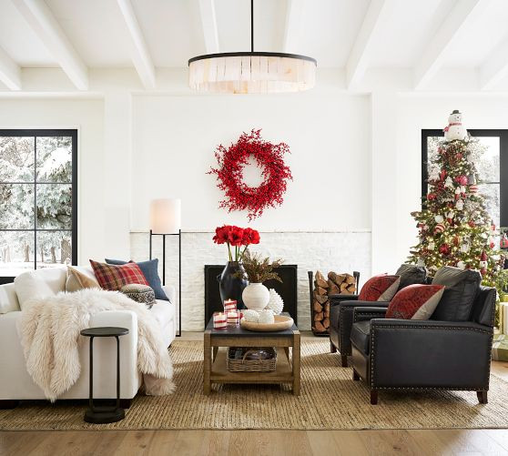 Faux Red Berry Wreath & Garland | Pottery Barn (US)