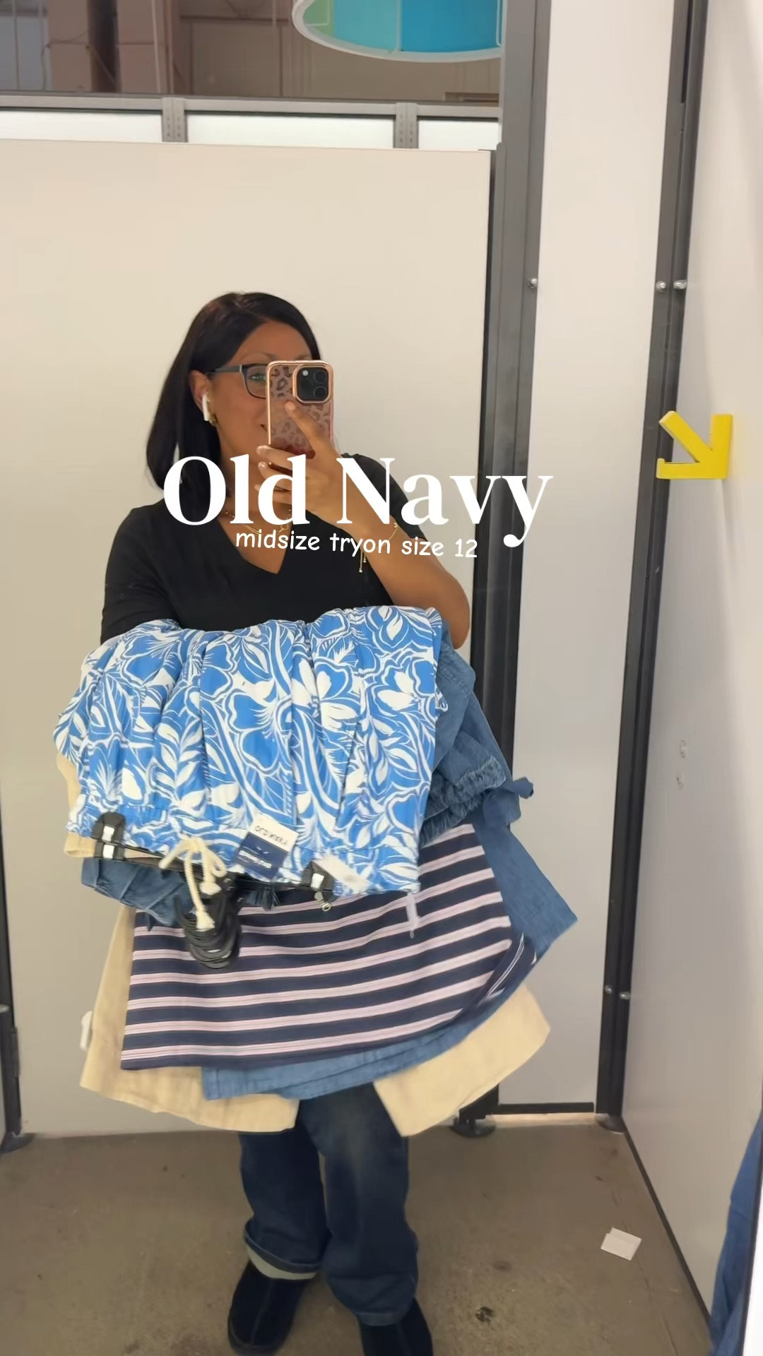 Old Navy midsize Tryon haul. Everything is either a size large or 12. 

Thoughts:
Bomber jacket is a fun alternative to a typical denim jacket. You can cinch it but the sleeves could be longer. 

Tshirt dress says relaxed but to me is fitted so I’d size up for a relaxed fit. 

Denim dress has pockets but they make the dress unflattering on me. 

The ruffle shirt is sheer so keep that in mind. 

Everything else is a win!

#LTKootd #LTKMidsize