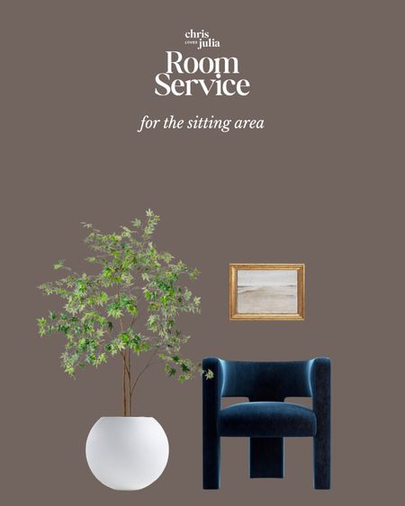 Room Service: for the sitting area

This 7ft tree is such a steal for the price! And we love it paired with this blue velvet chair and scenic artwork.

#LTKhome #LTKstyletip #LTKFind
