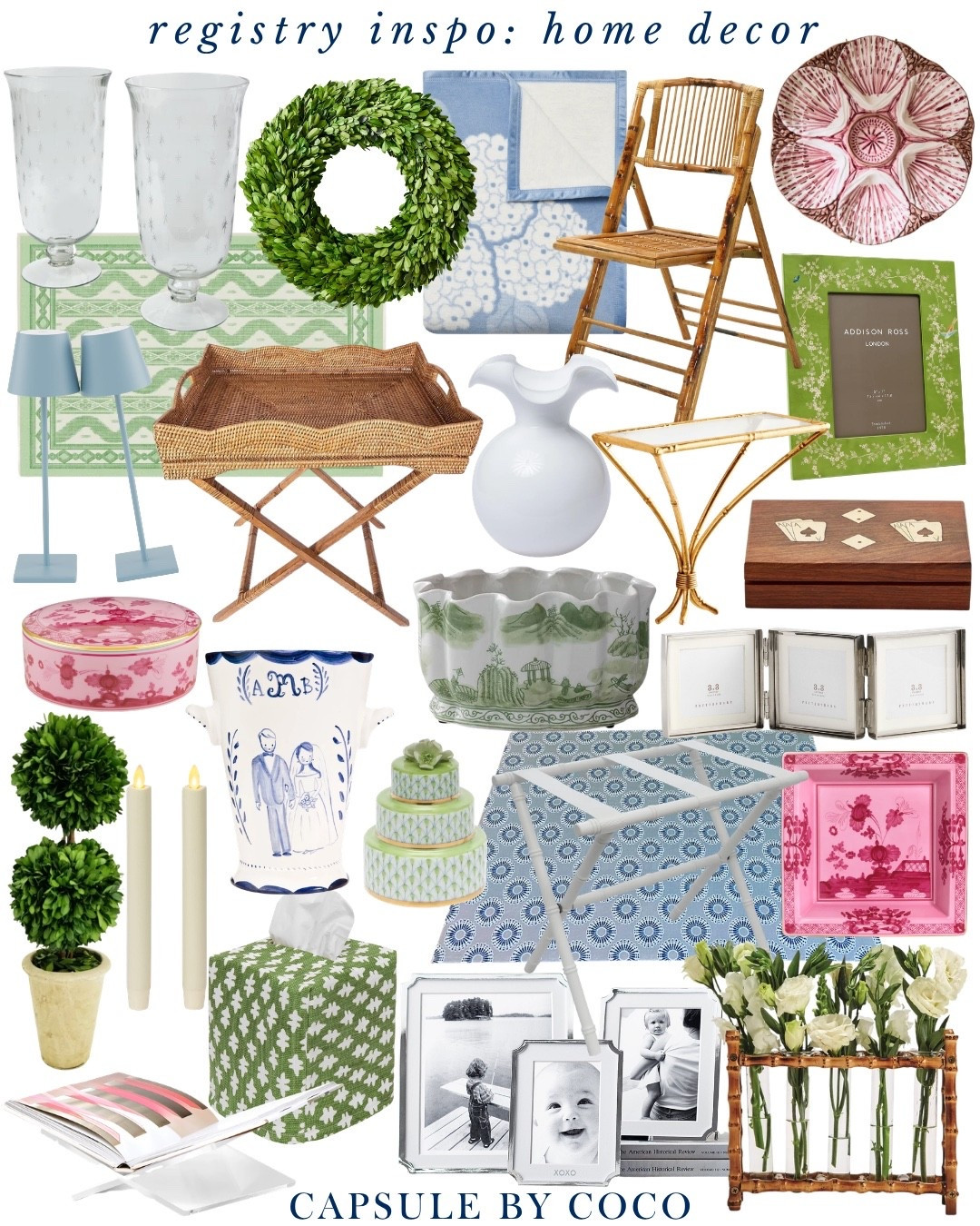 Registry Inspo: Home Decor 🤍

Registry inspo, registry inspiration, wedding registry ideas, wedding registry must haves, wedding registry checklist, top rated registry gifts, cookware sets, best registry finds, bridal shower gift, couples shower gift, wedding gift, newlywed home, hosting essentials, kitchen favorites, bed and bath, bar cart, everyday dinnerware, wedding china, CapsuleByCoCo @VIETRI 
@Over the Moon @containerstore @Wayfair @Pottery Barn

#LTKWedding #LTKHome