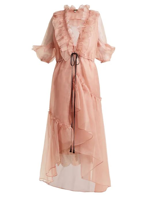 Ruffle-trimmed silk-organza dress | Johanna Ortiz | Matches (US)