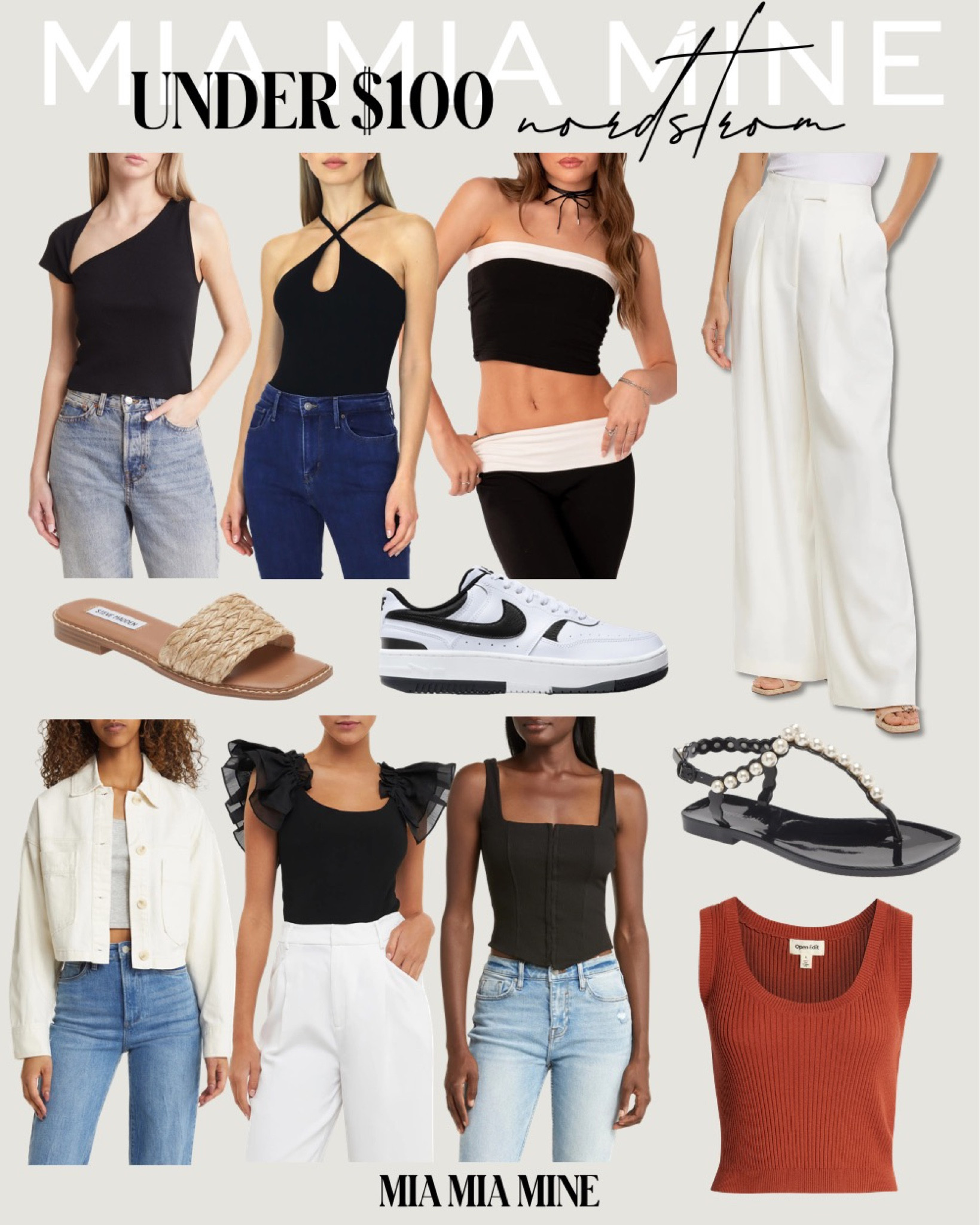 Nordstrom under $100 summer outfits
Open edit corset
River island white pants 
Afrm halter top
Jeffrey Campbell sandals
Blanknyc Shacket 
Endless rose puff sleeve top 



#LTKunder100 #LTKunder50 #LTKstyletip