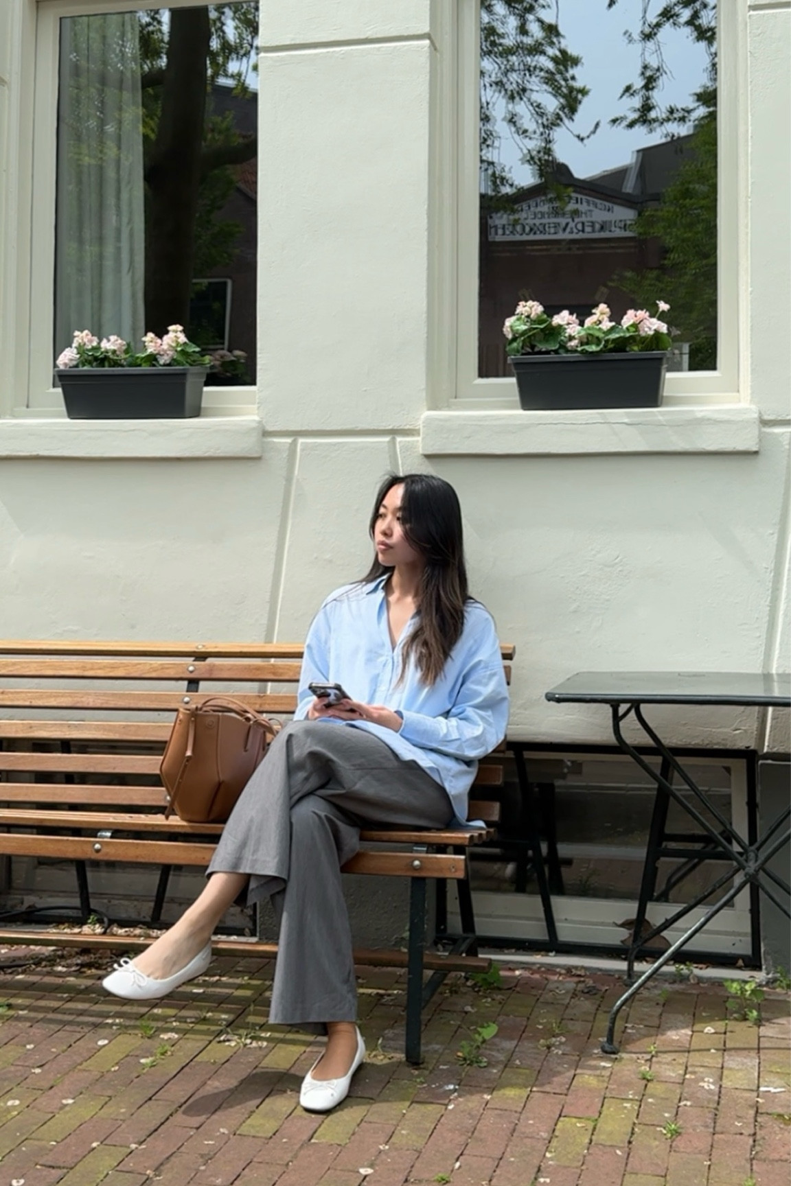 Spring & summer outfit idea: oversized shirt + trousers + flats. Shirt is old, linked similar items. Trousers are from Uniqlo and flats are Charles & Keith

#LTKworkwear #LTKspring #LTKsummer