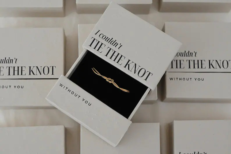 Tie the Knot Jewelry Box, Bridesmaid Proposal Box Set, Bridesmaid Getting Ready Jewelry, Will You... | Etsy (US)