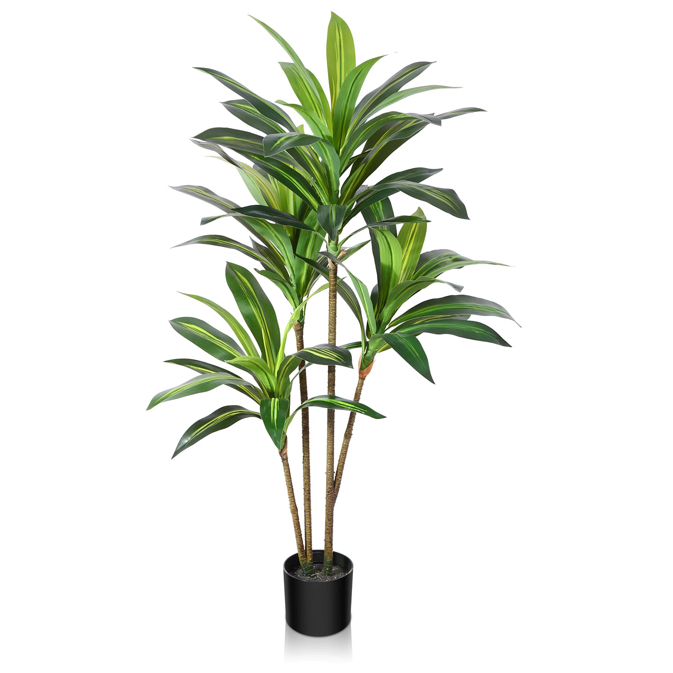 Adcock Artificial Dracaena Tree in Pot, Faux Dracaena Plant, Fake Tree for Home Décor | Wayfair North America