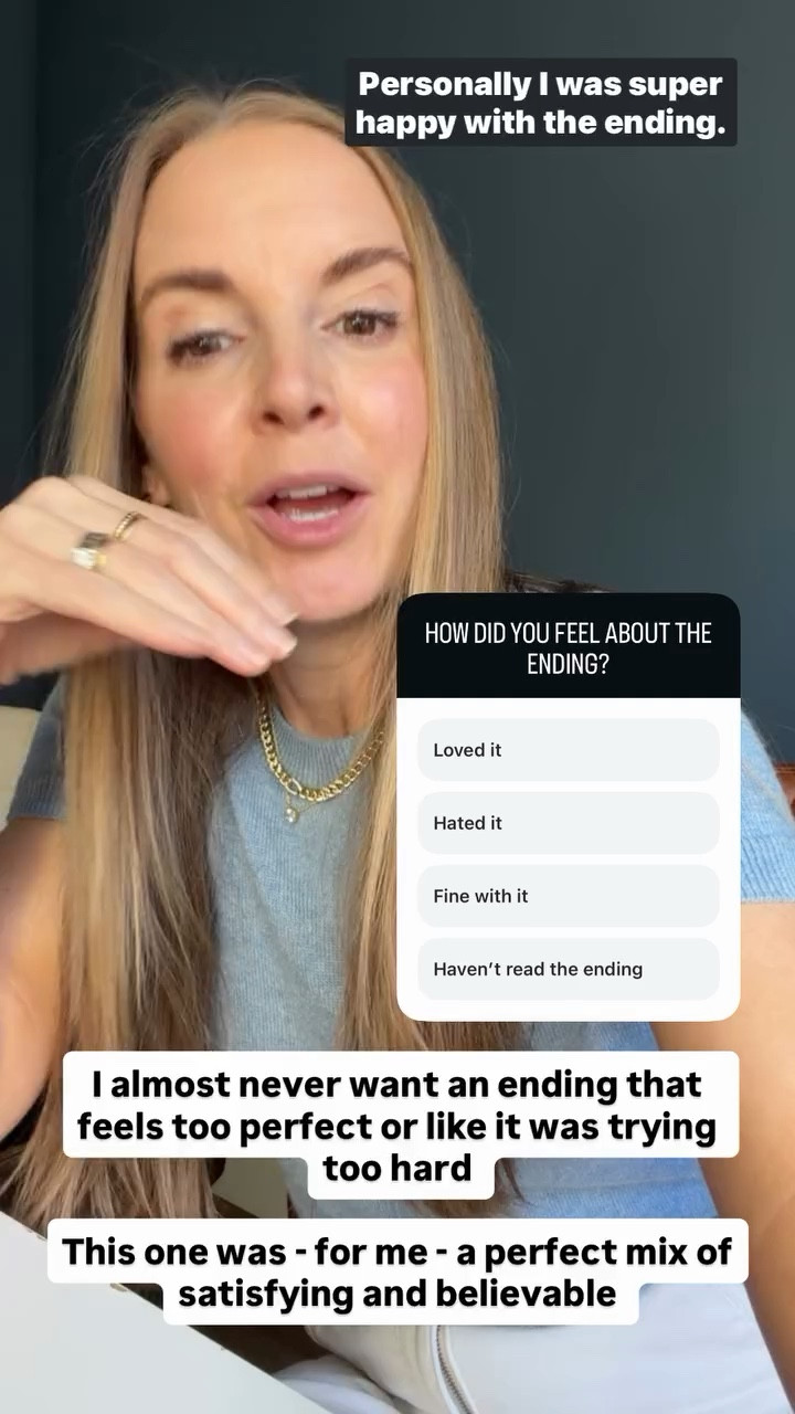 I almost never want an ending that feels too perfect or like it was trying too hard 

This one was - for me - a perfect mix of satisfying and believable