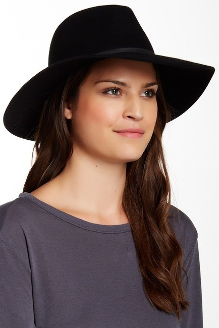 PHENIX | Wide Brim Wool & Leather Fedora | Nordstrom Rack | Nordstrom Rack