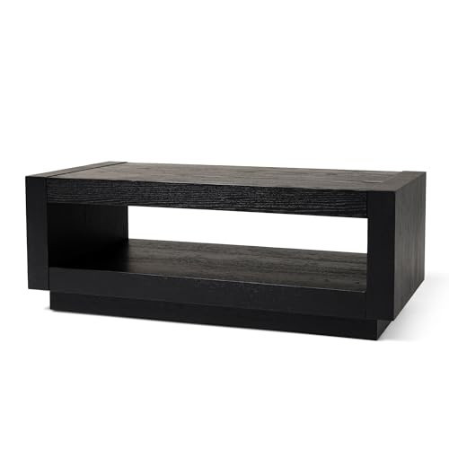 Maven Lane Artemis Contemporary Wooden Coffee Table in Refined Black Finish | Amazon (US)