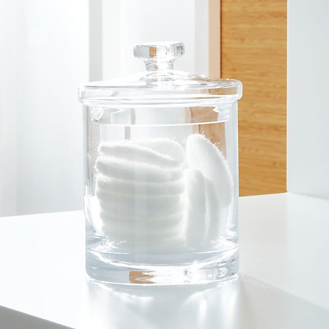 Large Glass Canister + Reviews | Crate & Barrel | Crate & Barrel