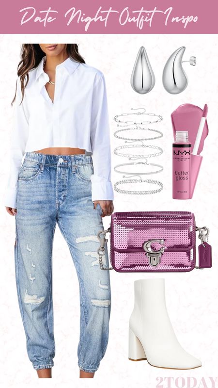 Date night outfit inspiration/inspo with a pop of pink.  

#DateNightOOTEdie #DateNightOutfit #PinkPurse #2TodayFinds #2todayRecommendations

#LTKstyletip #LTKitbag