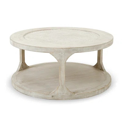 Lily's Living Solid Wood Floor Shelf Coffee Table with Storage | Wayfair | Wayfair North America