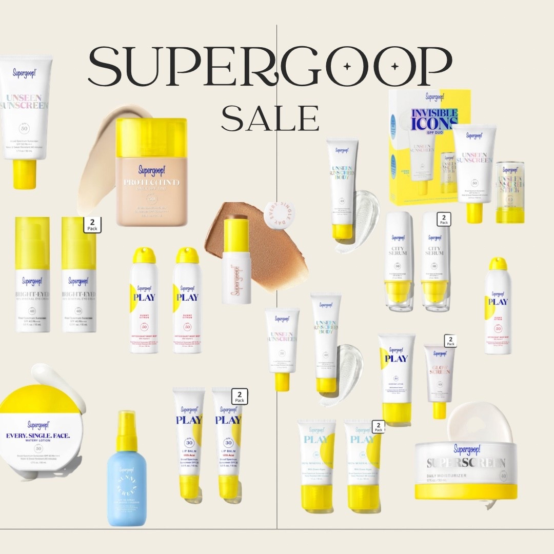 SUPERGOOP SALE!! 

#LTKBeauty #LTKSwim #LTKSaleAlert