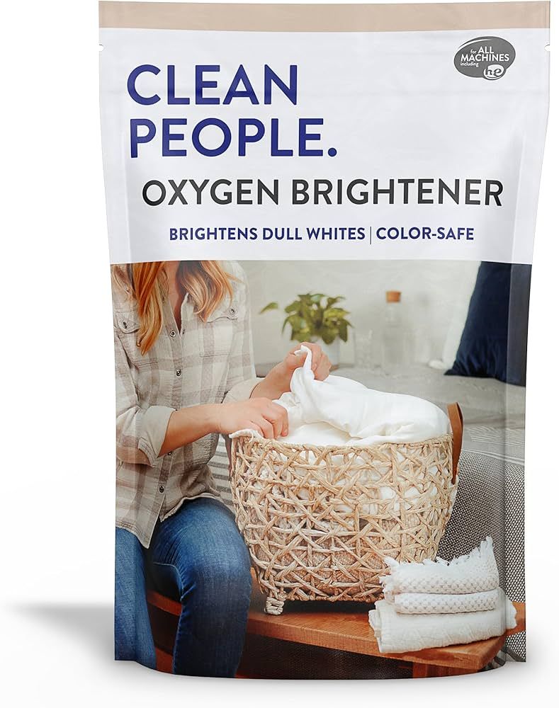 Clean People Natural Oxygen Brightener Stain Remover - Natural Bleach Alternative, Plant Derived ... | Amazon (US)