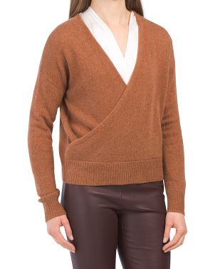 Cassian Surplice Cashmere Sweater | TJ Maxx
