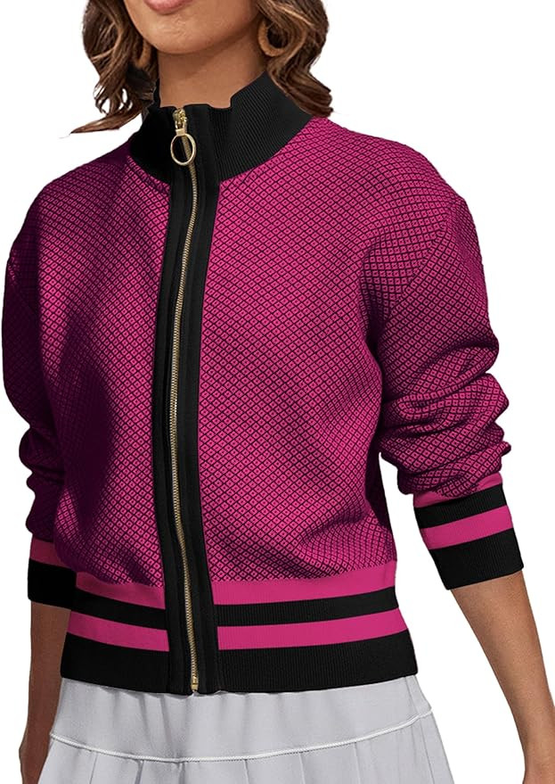 SuperPrity Cardigan Sweaters for Women Long Sleeve Zip Up Lightweight Knit Jacket 2024 Fashion Fa... | Amazon (US)