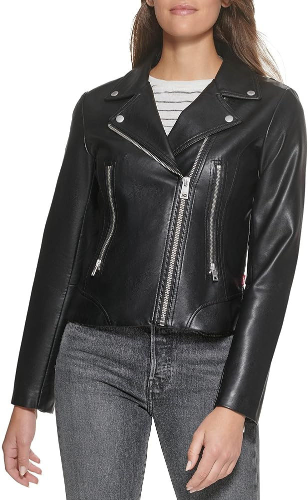 Levi's Women's Faux Leather Asymmetrical Moto Jacket | Amazon (US)