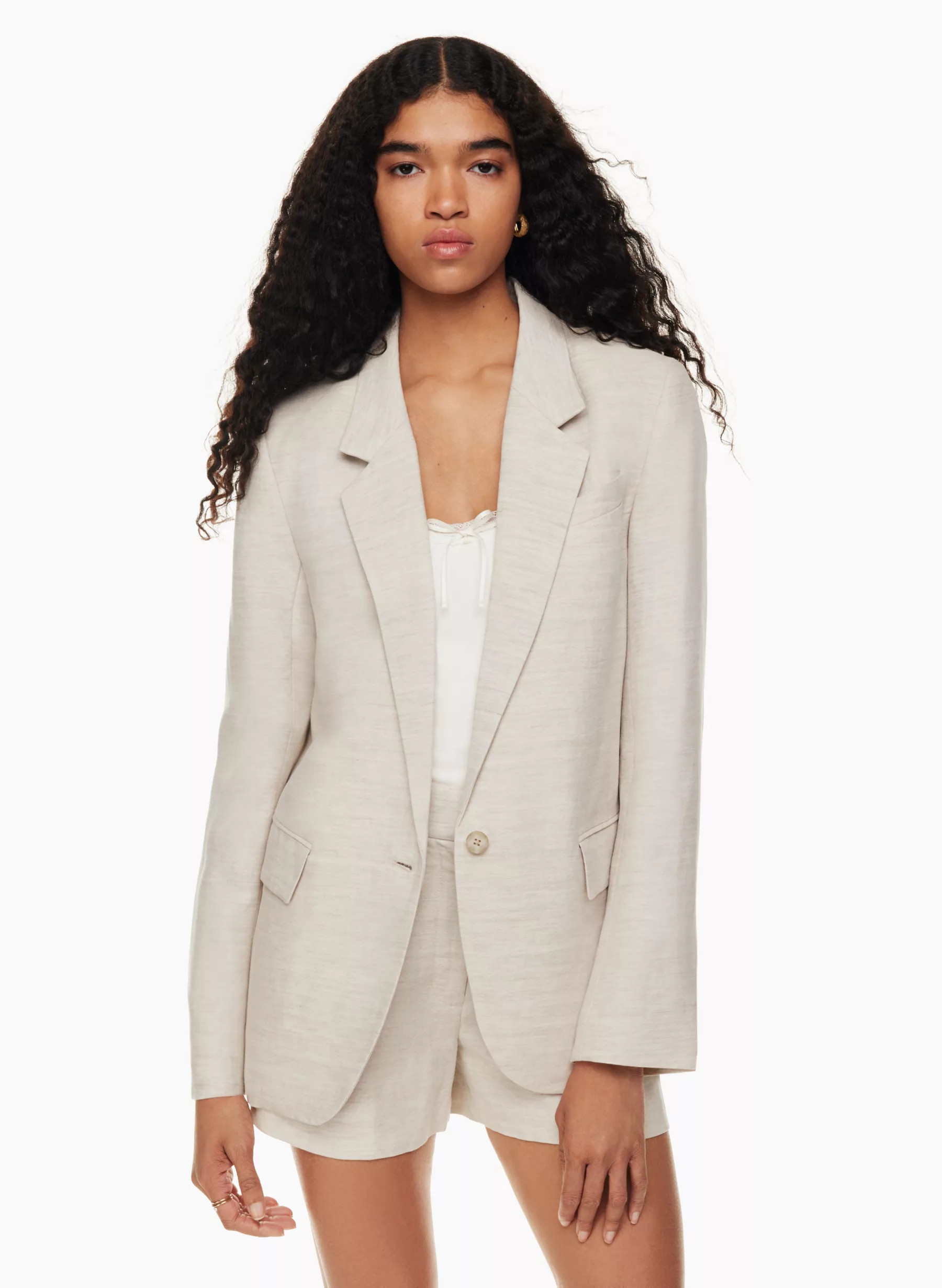 GENERATION LINEN BLAZER | Aritzia