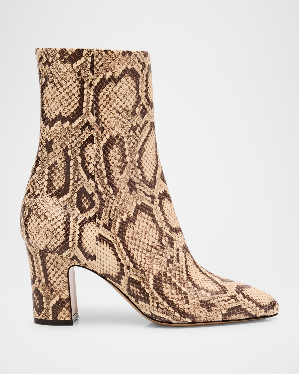 Lavinia Snake-Embossed Leather Ankle Boots | Neiman Marcus