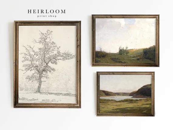 Gallery Wall SET  Wall Decor  Vintage Art  Digital Art | Etsy | Etsy (US)