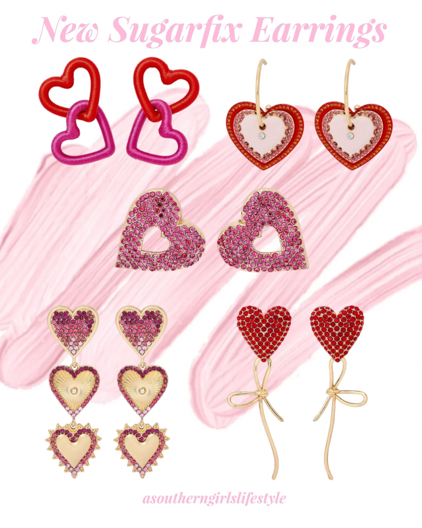 New Adorable Sugarfix Valentines Earrings at Target! 

Heart to Heart Drop Earrings, Hoop Heart Earrings, Oversized Bejeweled Pink Heart Earrings, Dangling Heart Stacked Earrings & Red Stone Hearts with Gold Bow 

Valentine’s Day. Women’s Jewelry. Heart Jewelry 

#LTKPetite #LTKSeasonal #LTKFindsUnder50