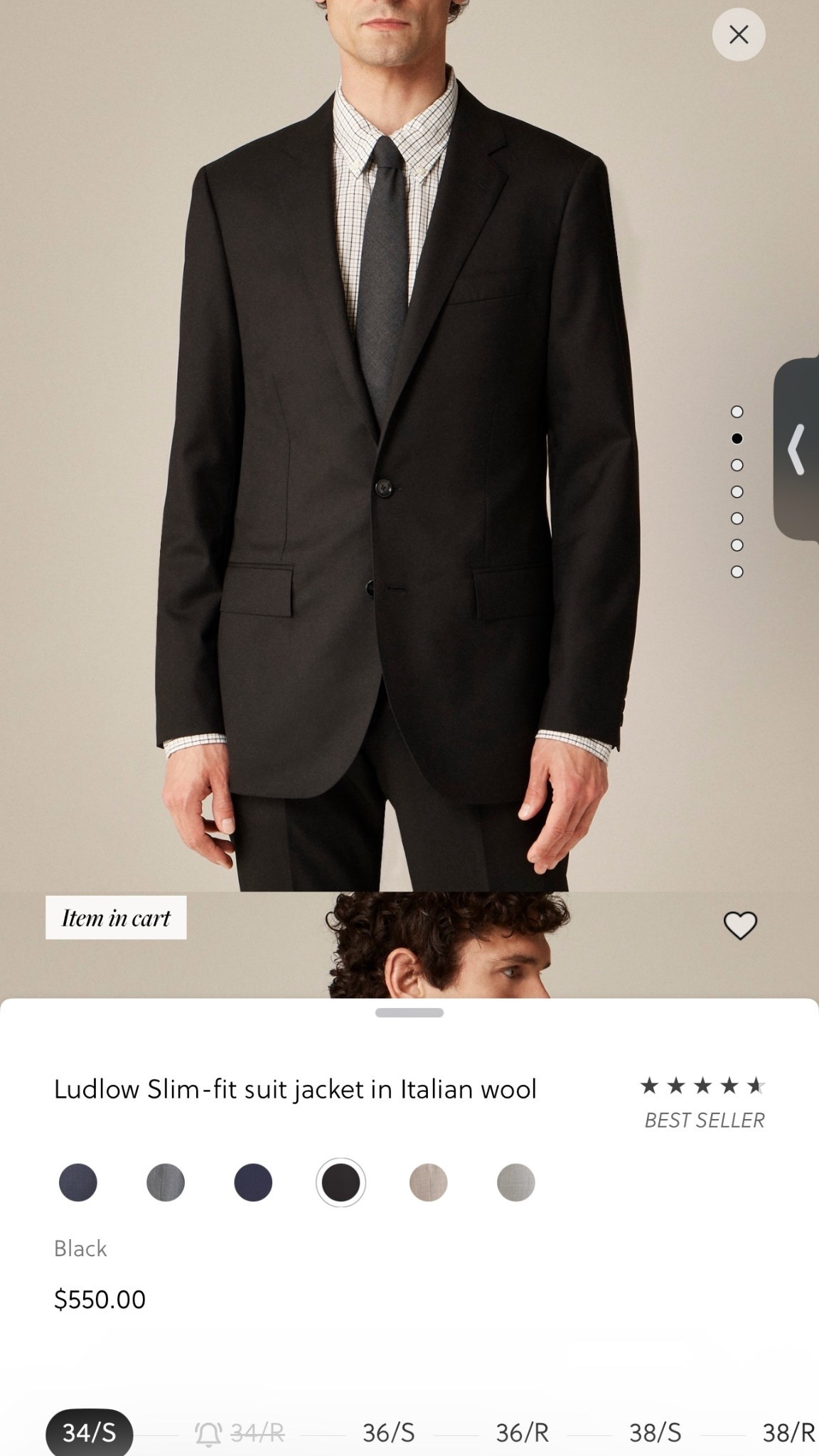 Men’s blazer for an oversized look 