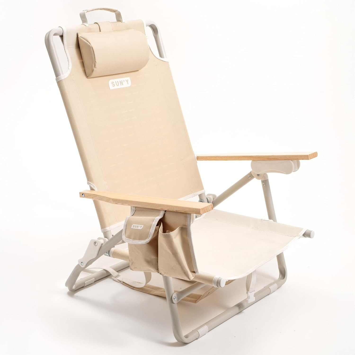 SUN'Y Escapes Backpack Beach Chair - Made w/Ocean Bound Plastics, Customizable w/MOLLE Accessorie... | Amazon (US)