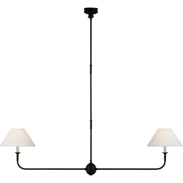 Thomas OBrien Piaf Large Two Light Linear Pendant | Wayfair North America
