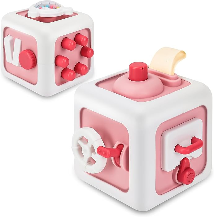 Toys for 1 Year Old Boy Girl, Montessori Busy Board Busy Cube, Travel Toys for Toddlers 1-3, 1 Ye... | Amazon (US)