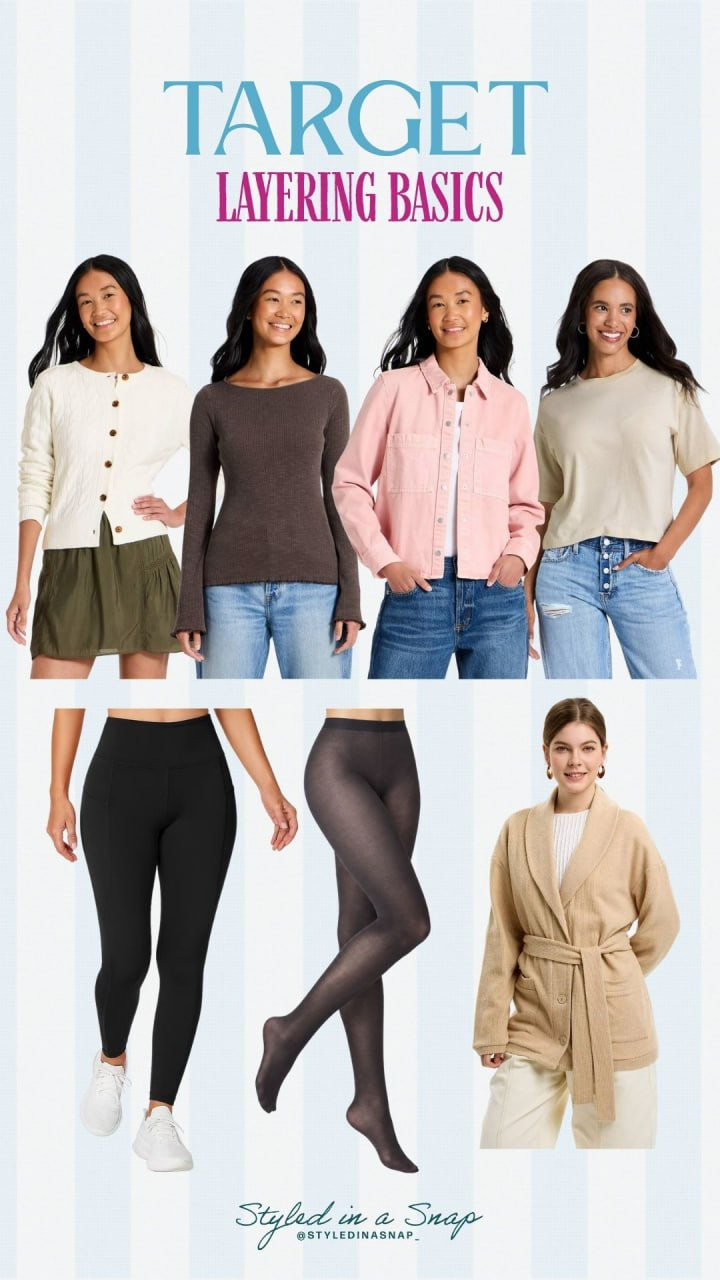 Target layering basics 🍂 The foundation pieces you need to build every fall outfit!

// Target Fashion Fall, Target Fashion Finds, Target Outfits Women, Target Basics
 

 #LTKgrwm #LTKootd #LTKSeasonal