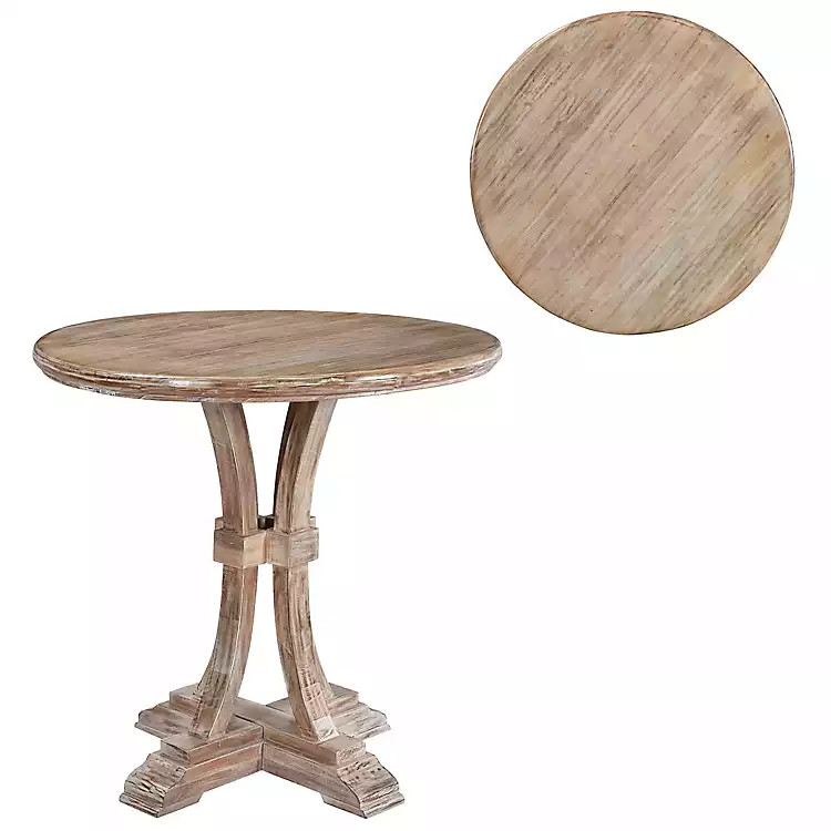 Round Mango Wood Accent Table | Kirkland's Home