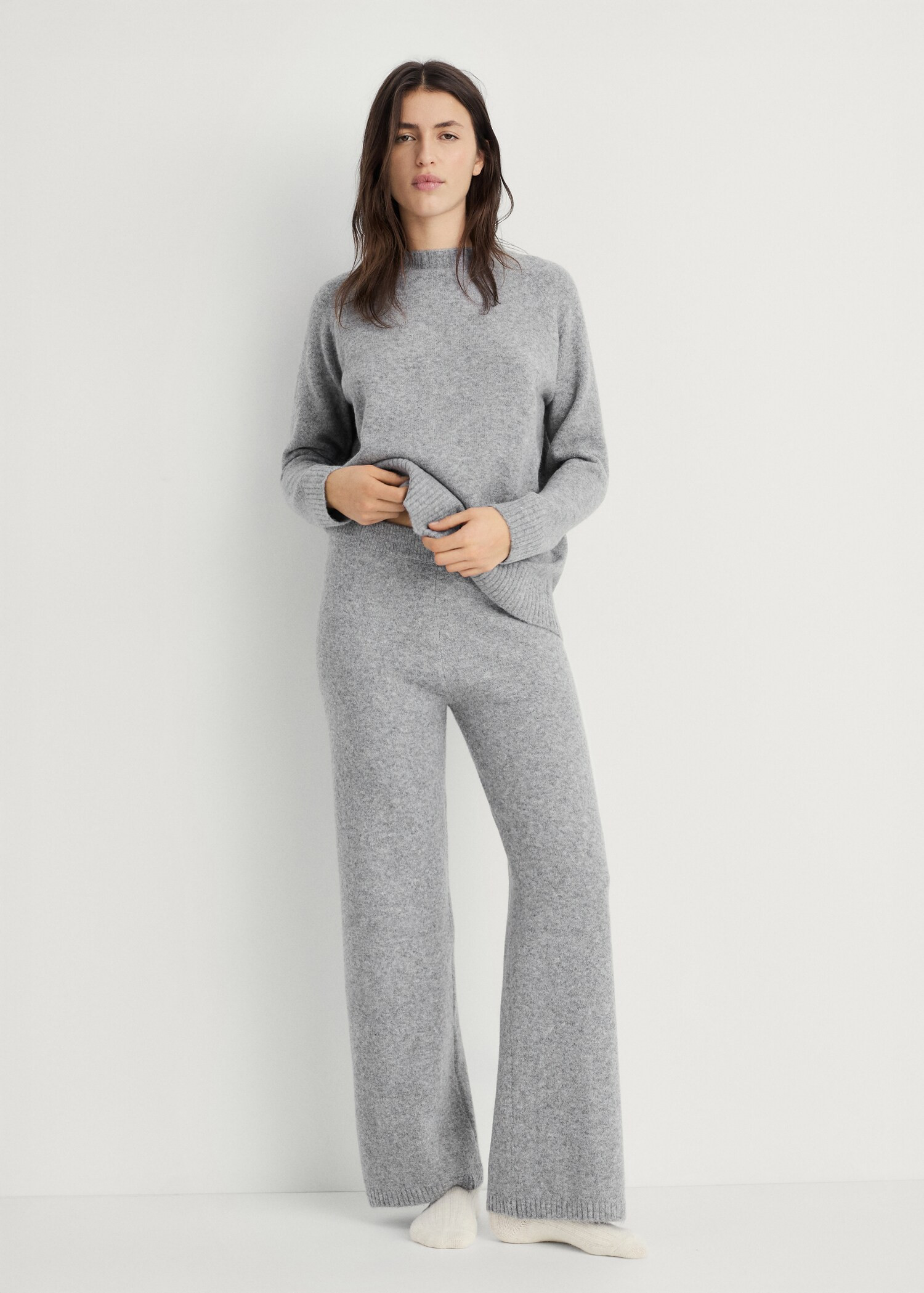 Round-neck knitted sweater - Women | MANGO USA | Mango (US/MX/AU)